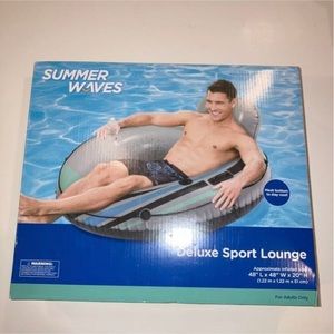 NWT River Run Outdoor Lake Inflatable Water Sport Lounge Float Tube Summer Waves